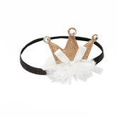 Crown Glitter Headband Golden